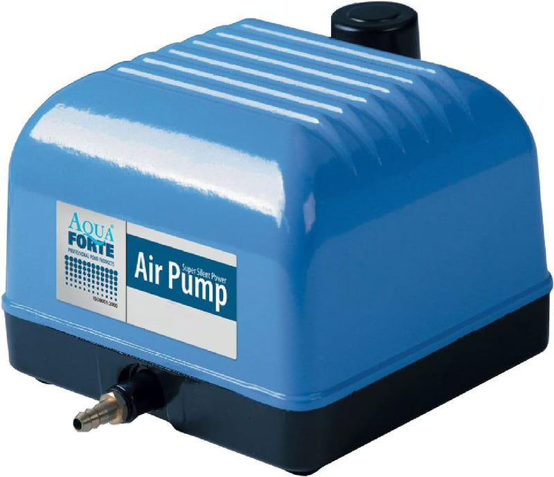 AquaForte Hi-Flow V-10 Luftpumpe, Aluminiumgehäuse, Leise und Leistungsstark, Leistung 10 Watt, Kapa