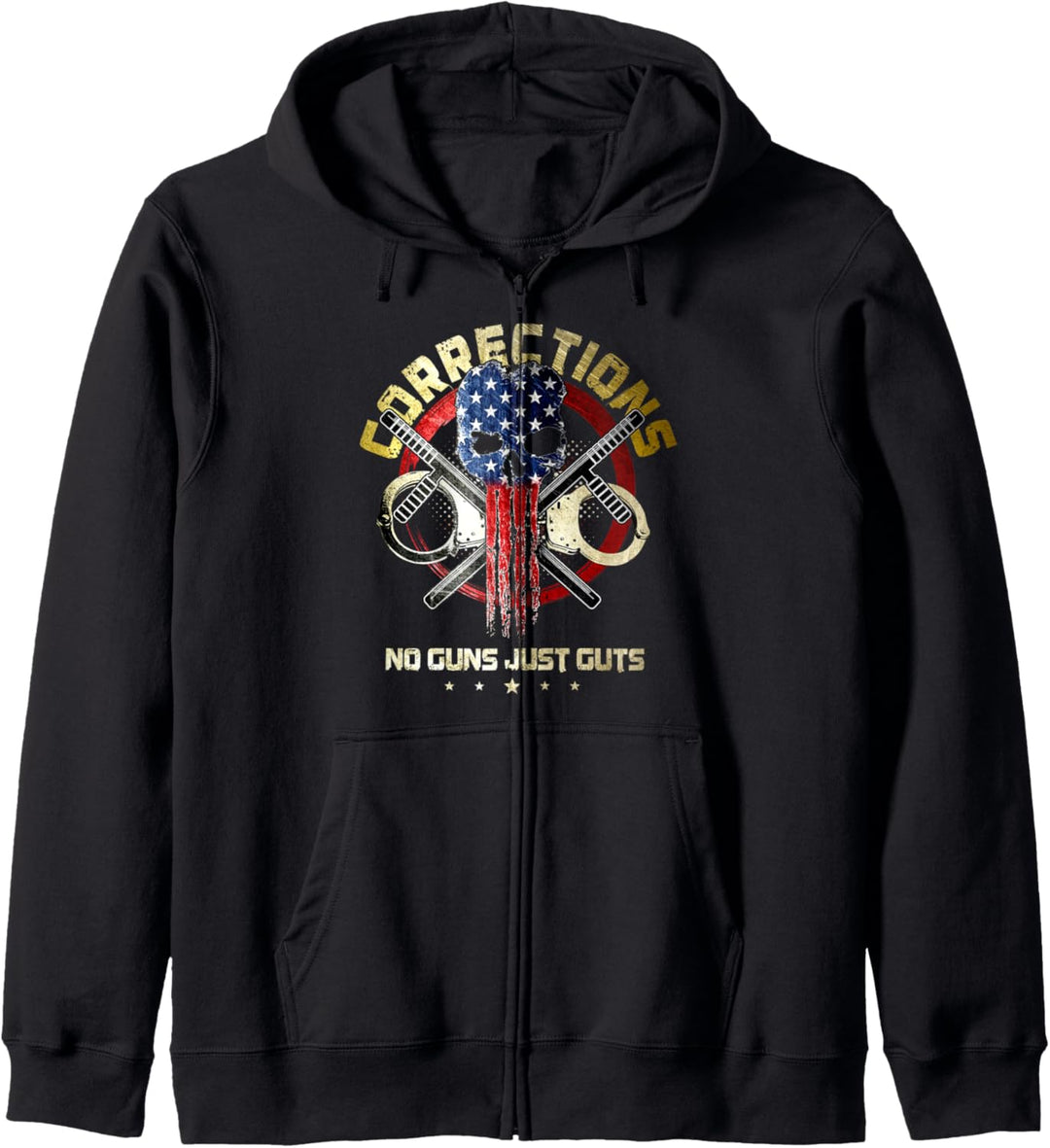 Correctional Officer Gifts Prison Guard American Flag Kapuzenjacke