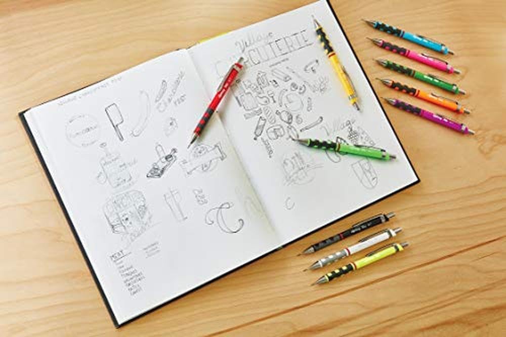 rOtring Tikky-Druckbleistift Nachfüllminen | 0,7 mm | B | 10 Stück (120 Minen) 0,7 mm HB, 0,7 mm HB