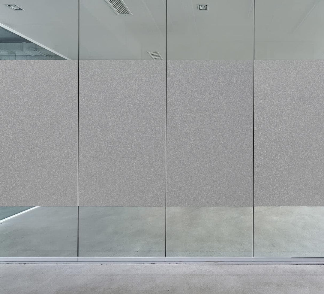 infactory Sichtschutz-Fensterfolie: 4er-Set Sichtschutzfolie, selbsthaftend, 60 x 200 cm, Grau-Matt