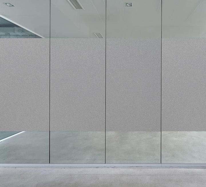 infactory Sichtschutz-Fensterfolie: 4er-Set Sichtschutzfolie, selbsthaftend, 60 x 200 cm, Grau-Matt