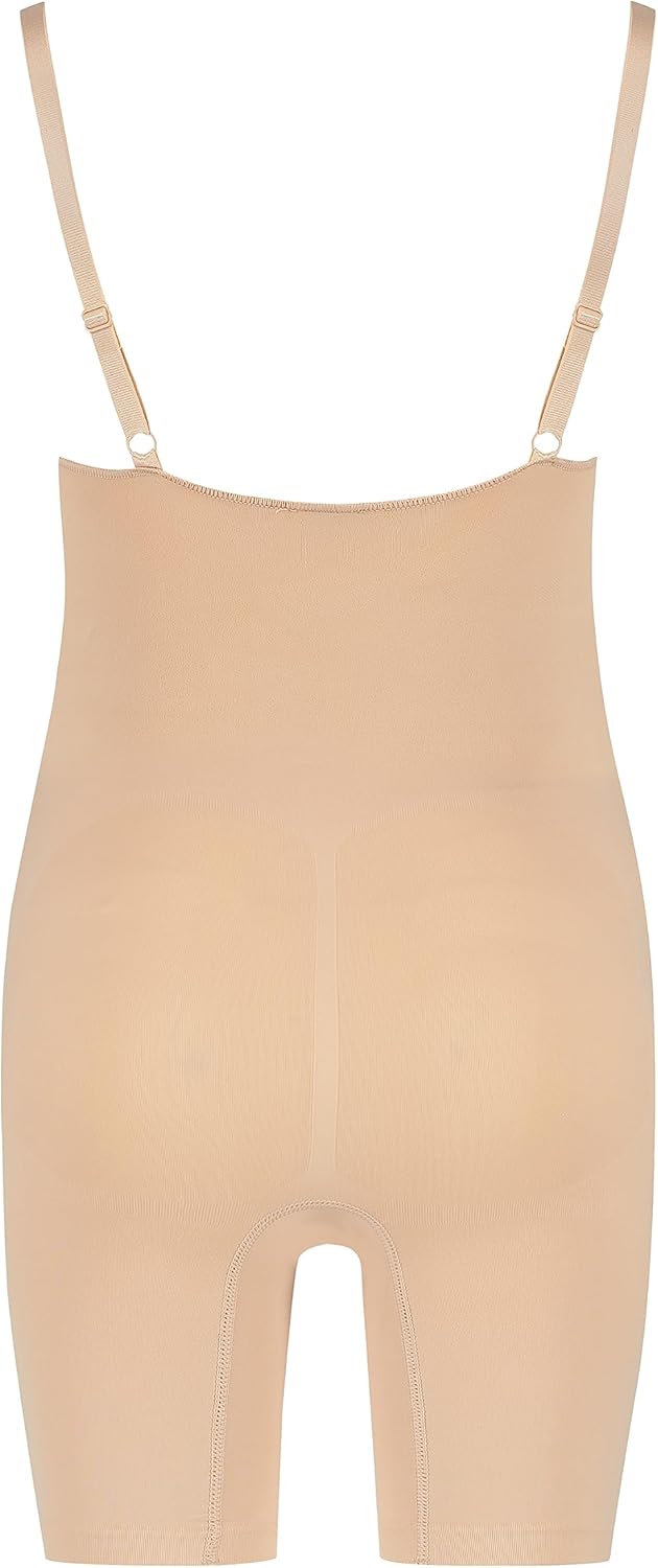 Hunkemöller Nahtlos betonender Bodysuit mit hohem Beinausschnitt, rugby tan