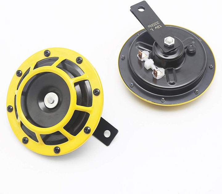 YIYIDA Auto Elektrische Hupe 135db Auto Hupen Kit 12V car Horn Super Lauter Hochton und Tiefton Meta