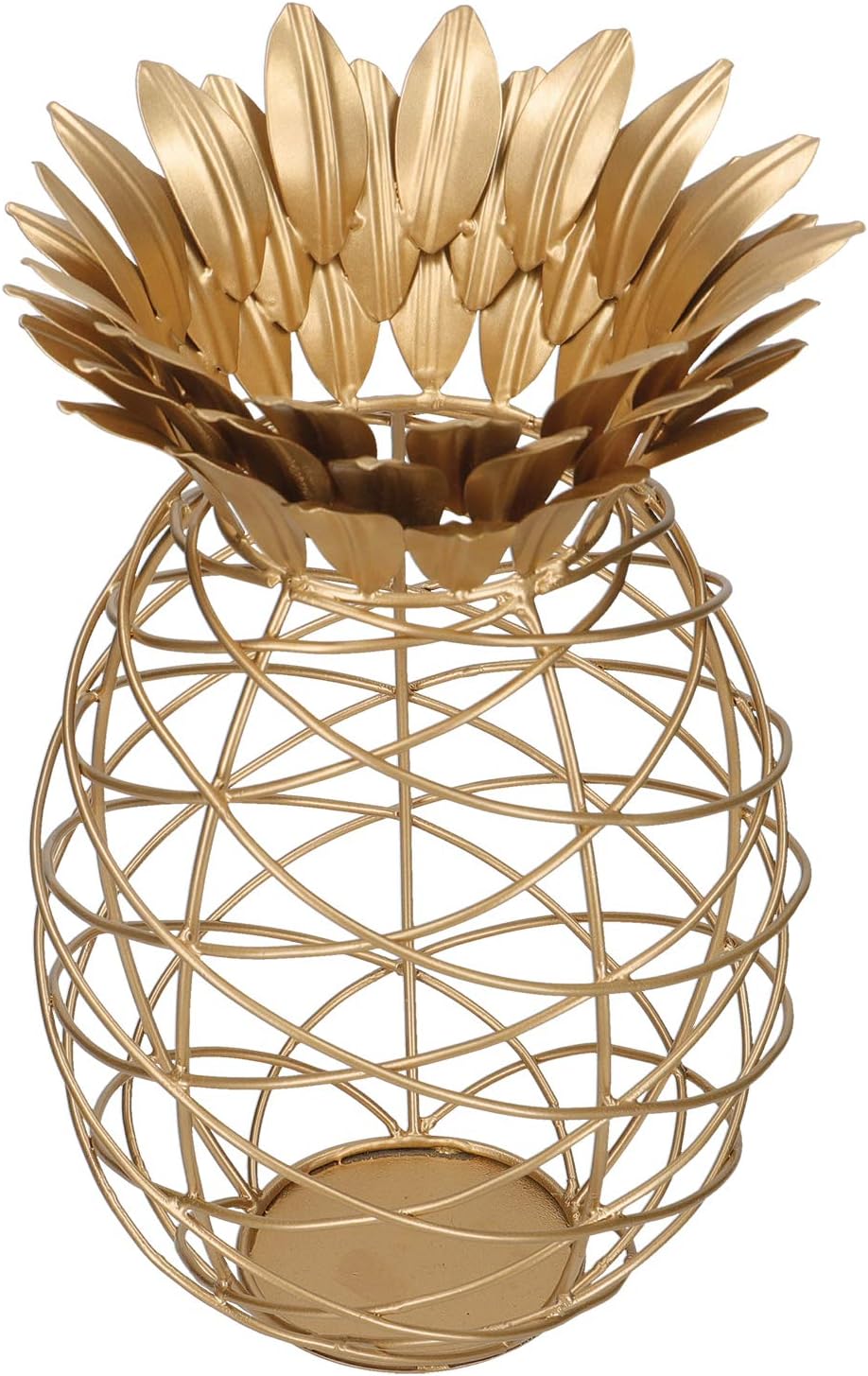 BARCRAFT Weinkork-Sammler, Ananas-Form, Metall, Goldfarben, 20 x 28cm