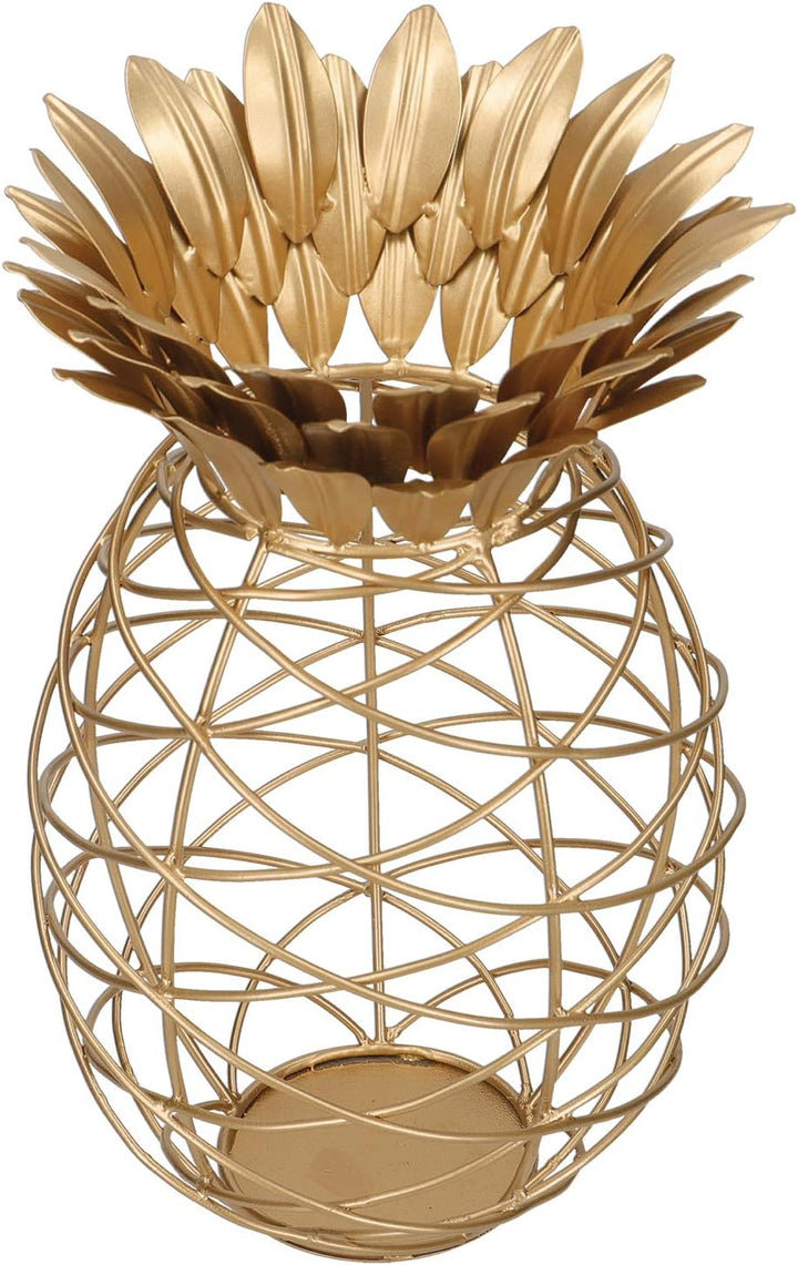 BARCRAFT Weinkork-Sammler, Ananas-Form, Metall, Goldfarben, 20 x 28cm