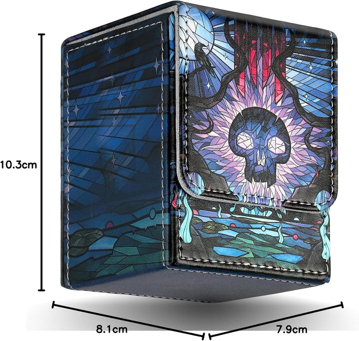 Deck Box für MTG Karten, TCG Aufbewahrungsbox für Magic The Gathering Karten für über 100 einzeln ge