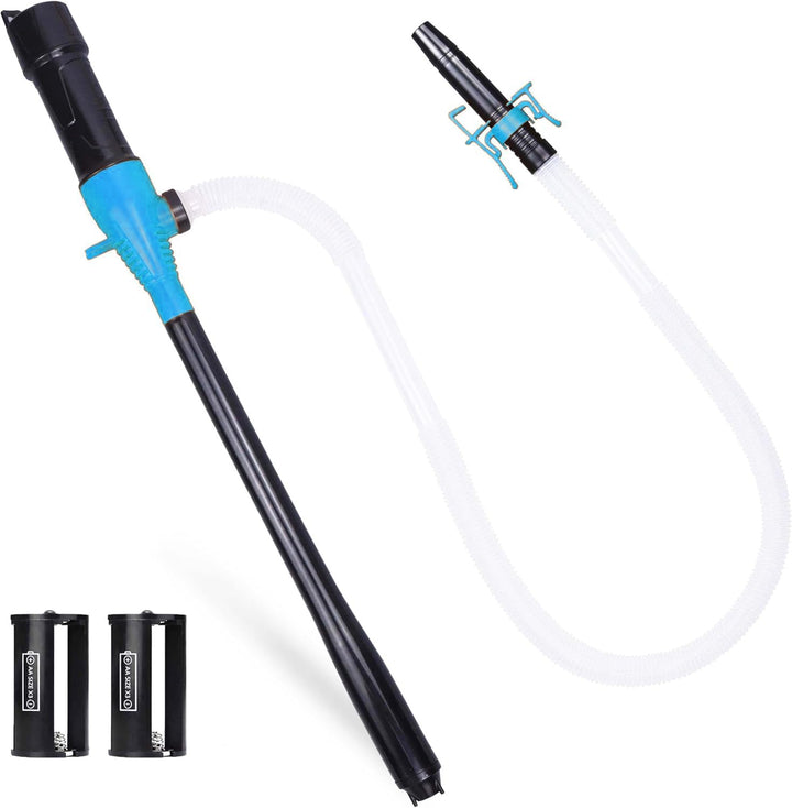 Lquild Transferpumpe, batteriebetriebene tragbare Pumpe für Benzin Diesel Kraftstoff Fluid Öl Kerosi