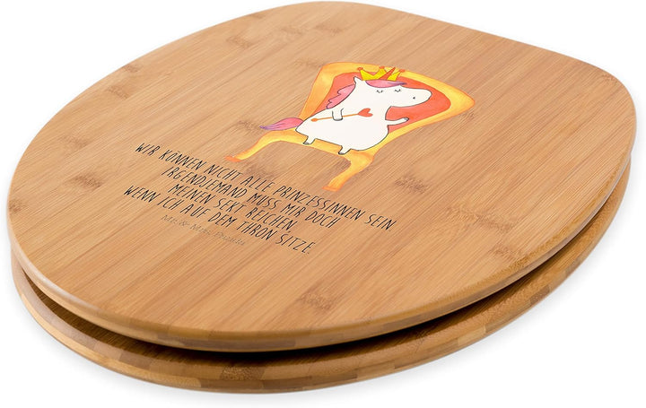 Mr. & Mrs. Panda Motiv WC Sitz Einhorn Prinzessin - Geschenk, Unicorn, Pegasus, Toilette, Klobrille,