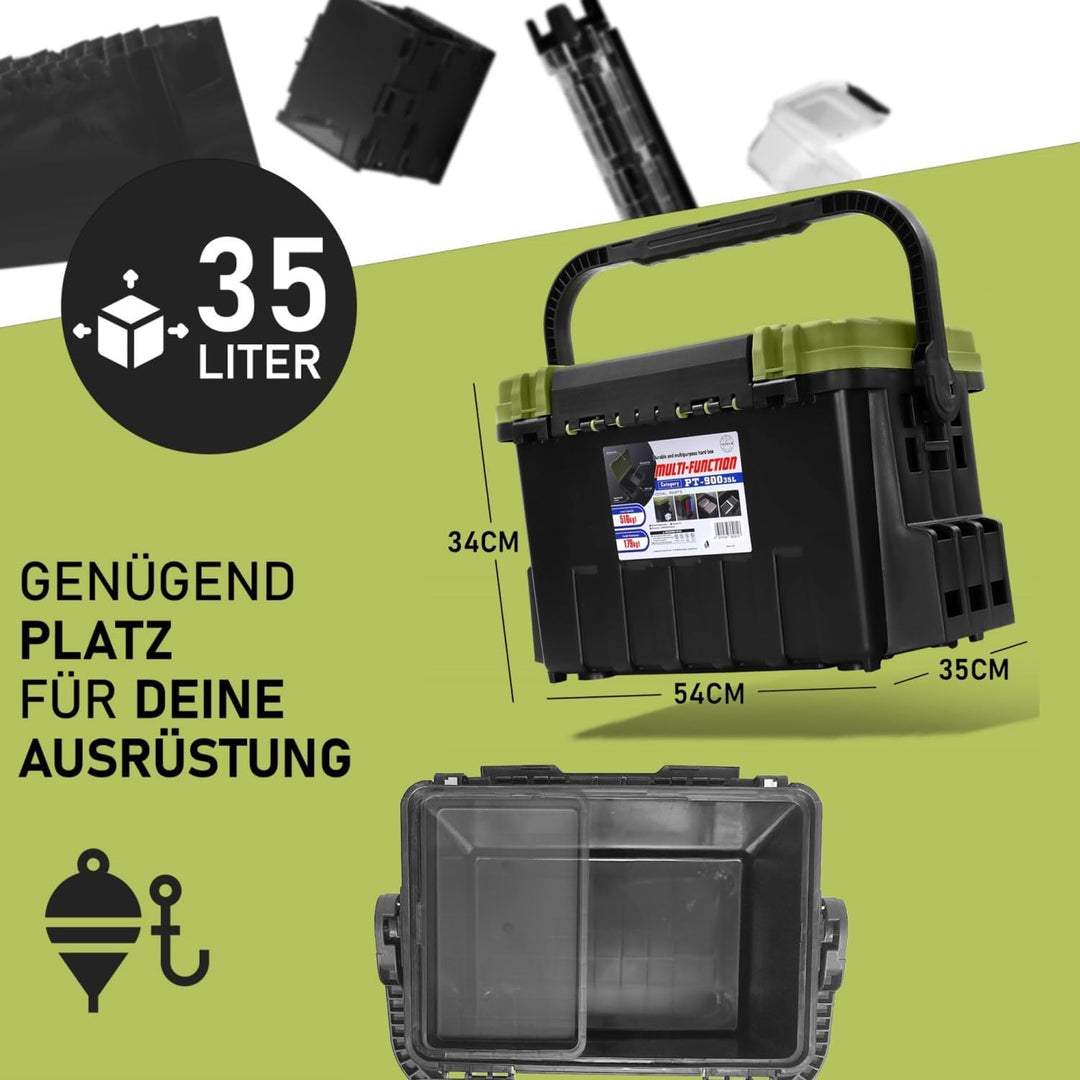 Competition Angelkoffer Angelbox Angelzubehör Gerätebox Box (XL - Bundle), XL - Bundle
