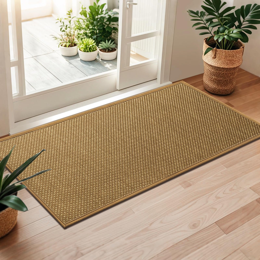 LEKEEPGO Fussmatte Innen 60 x 120 cm, rutschfest Fussmatte, waschbar Schmutzfangmatte, Dünn Türmatte