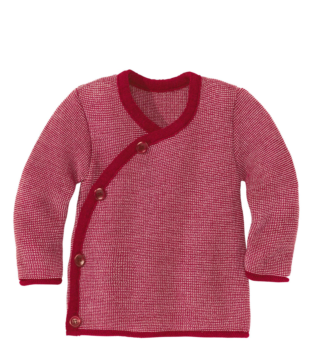 Disana MELANGE-JACKE, mit Wickelverschluss | 100% Bio-Merinowolle GOTS, IVN Best | Newborn Baby Klei
