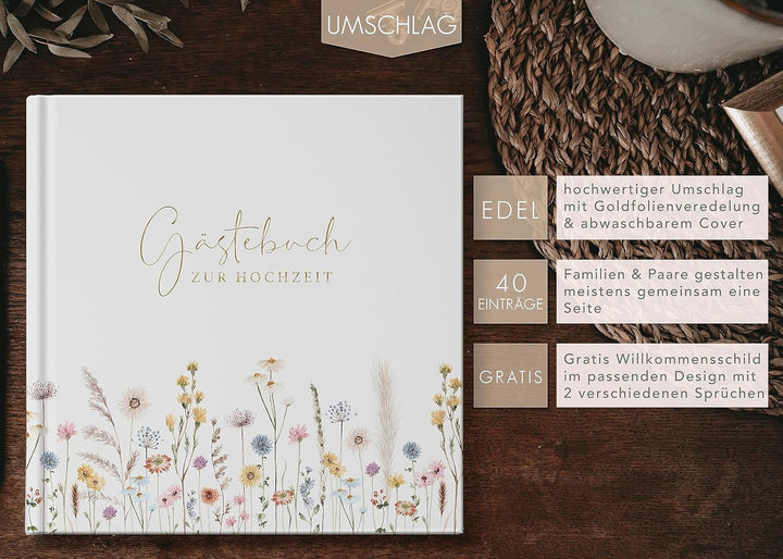 luftundliebe Gästebuch Hochzeit mit Fragen zum ausfüllen, Gästebuch, Hochzeit Gästebuch, Vintage, Go