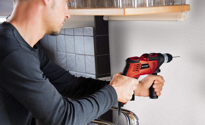 Einhell Schlagbohrmaschine TC-ID 550 E (550 W, Drehzahlregelelektronik, Drehzahlvorwahl, Rechts-/Lin