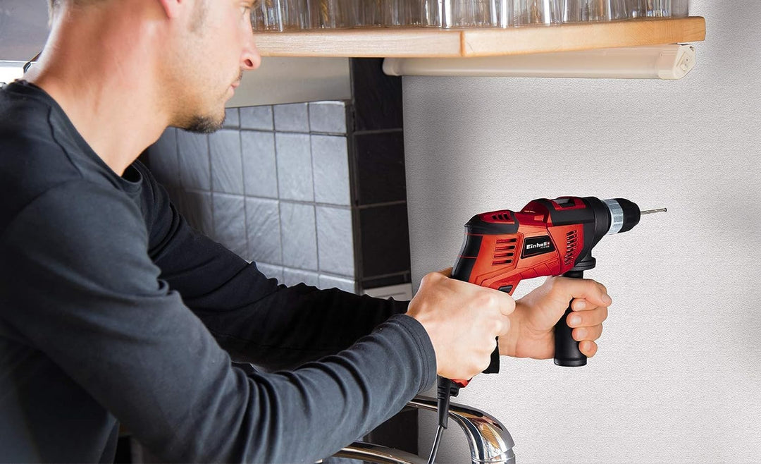 Einhell Schlagbohrmaschine TC-ID 550 E (550 W, Drehzahlregelelektronik, Drehzahlvorwahl, Rechts-/Lin