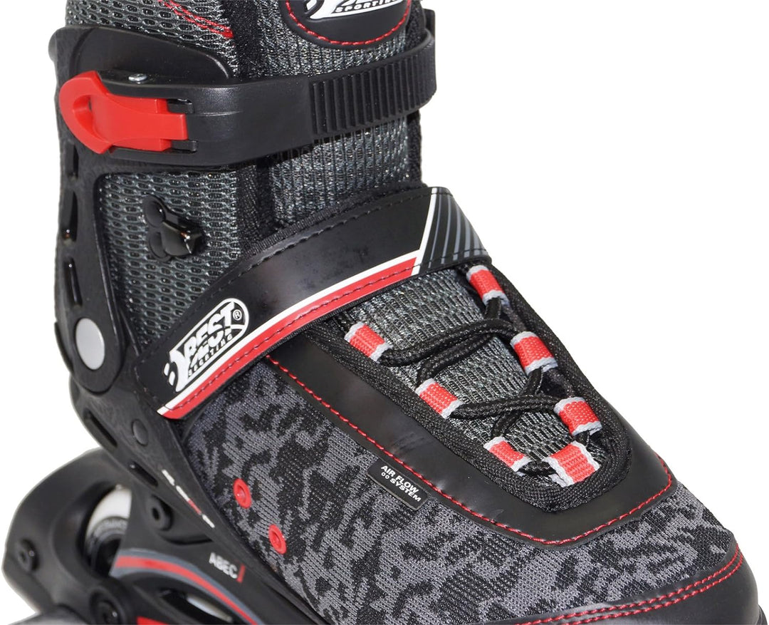 Best Sporting Inline Skates, Grösse verstellbar mit ABEC 7 Carbon Kugellager, Inliner für Teenager u