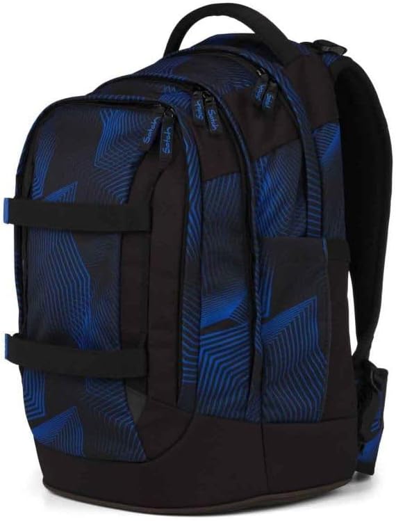 Satch Pack Schulrucksack Set 3tlg. inkl. Schlamperbox und Sportbeutel (Seismic Blue), Seismic Blue