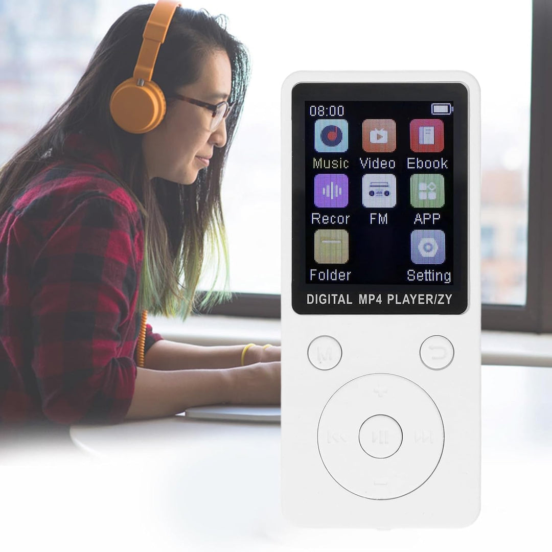 MP3-Player mit Bluetooth 5.0, 1,8-Zoll-Farbbildschirm, Tragbarer Musik-Player, HiFi-Sound-Musik-Play