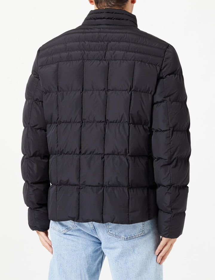 Geox Herren M Magnete Jacket 46 BLACK/BLACK, 46 BLACK/BLACK