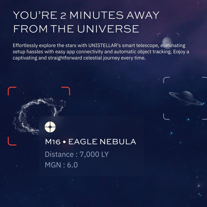 UNISTELLAR Odyssey - Smart digitales Teleskop - Anfänger und erfahrene Benutzer - iPhone und Android