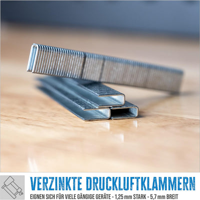 40254 Güde NAGLER-KLAMMERN 22MM 2500 Stück - verzinkt (Packung mit 3) 22 mm (Packung mit 3), 22 mm (