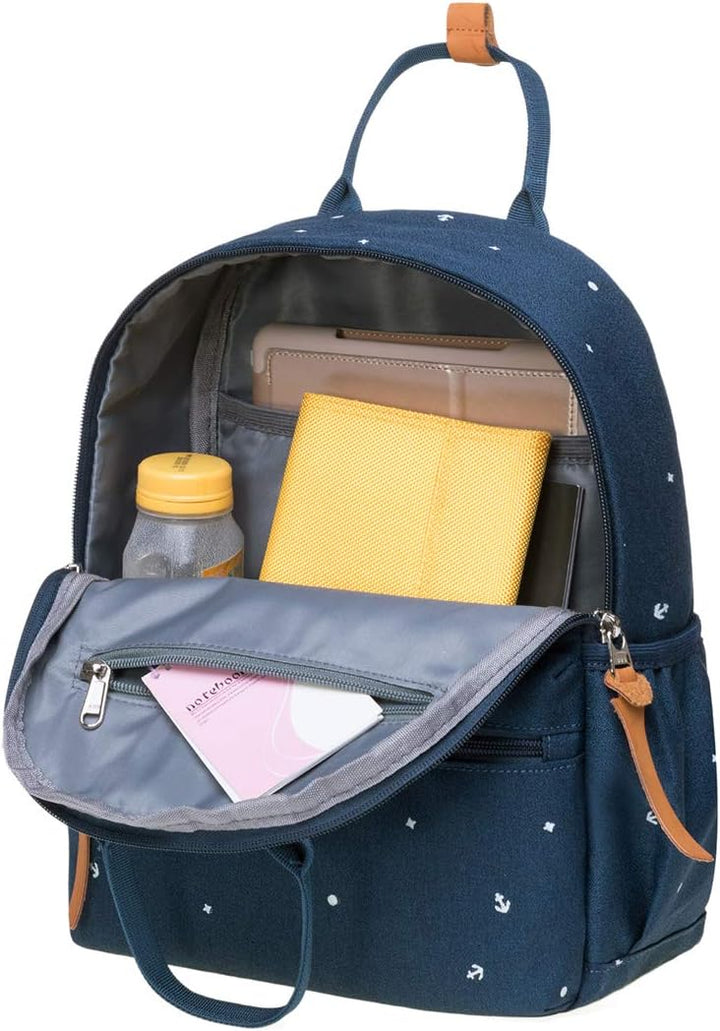 KAUKKO Schöner und durchdachter Rucksack mit Laptopfach für 15 Zoll Schule Uni 22L 5-5, Blau, 5-5, B