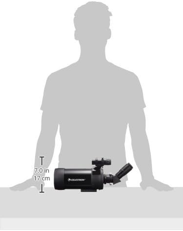Celestron 52268 C90 Mak Spektiv – Schwarz Single, Single