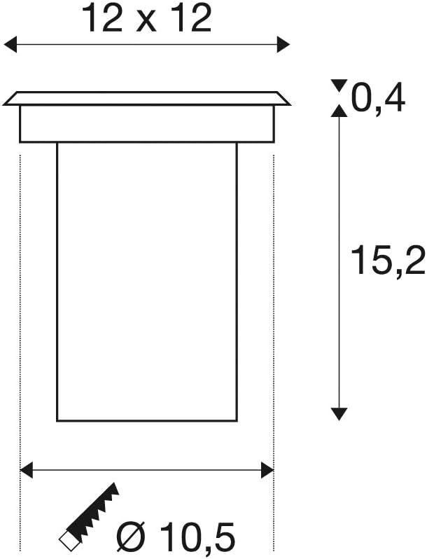 SLV SOLASTO 120, Outdoor Bodeneinbauleuchte