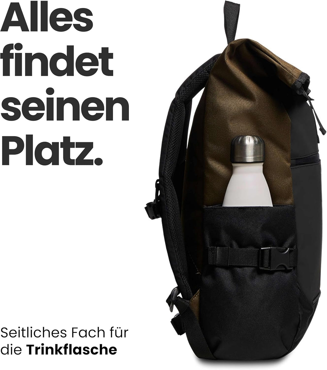 INVICTA ACT FOLD Rucksack aus nachhaltigem Stoff, Praktisch &amp; Unisex Leicht, kompakt, mit Laptopfach