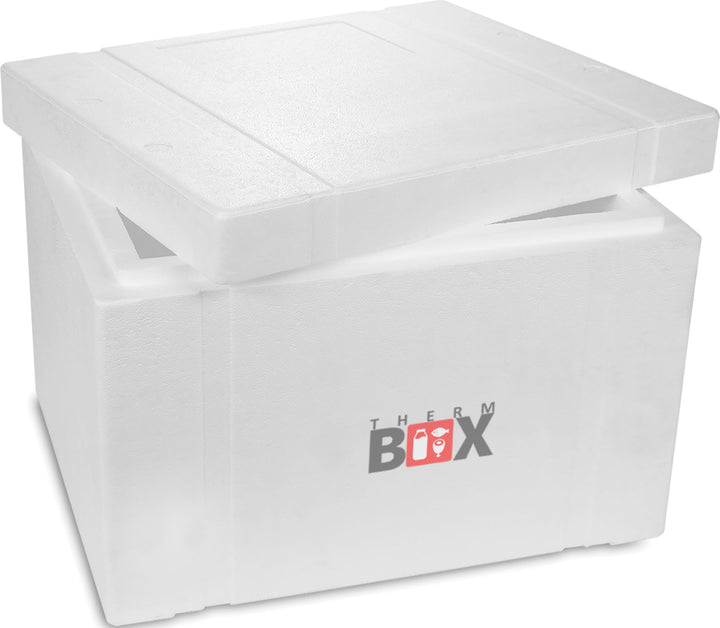 THERM BOX Styroporbox Verschiedene Grössen Volumen 37L bis 83L Isolierbox Thermobox Kühlbox Warmhalt