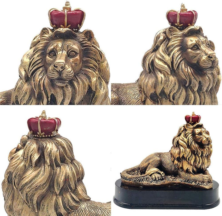 H&amp;W König der Löwen, Statue, 12,7 cm H Büro-Schreibtisch-Dekoration, nordischer Stil, Dekoration für