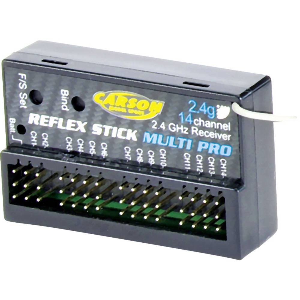 Carson 500501540 Modellsport Reflex Stick Multi Pro 14-Kanal Empfaenger 2,4GHz, Medium