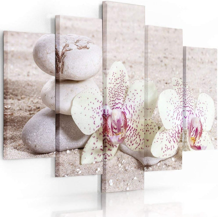 Feeby Frames, Leinwandbild, Bilder, Wand Bild - 5 Teile - Wandbilder, Kunstdruck, 250x120 cm, Typ A,