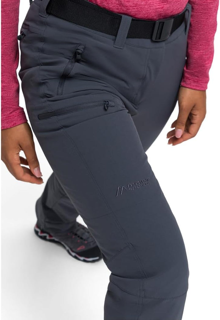 Maier Sports Rechberg Therm, Warme Damen Wanderhose, Wasserabweisende Outdoorhose für Trekking und H