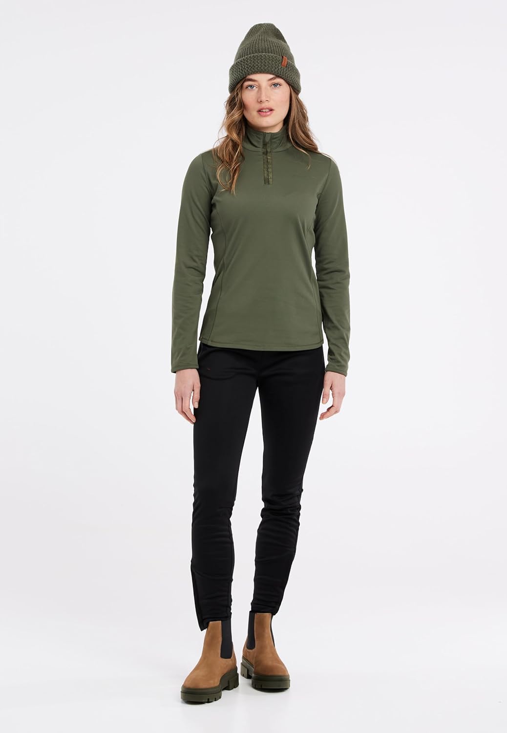 Protest Damen 1/4-reissverschluss FABRIZ 3XL Botanic Green, 3XL Botanic Green
