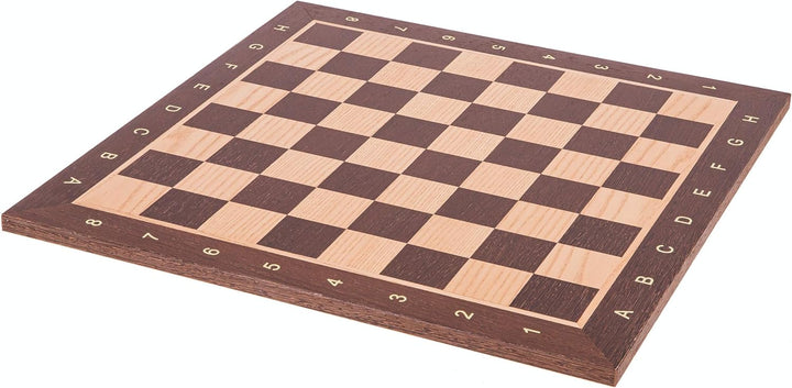 Square - Pro Schach Set Nr. 4 - WENGE - Schachbrett + Schachfiguren Staunton 4 + Kasten - Schachspie