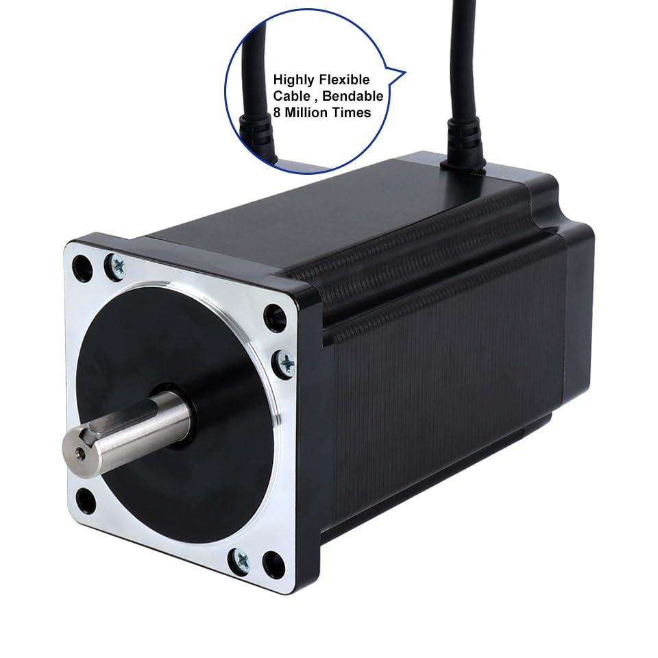 STEPPERONLINE 1 Achse CNC-Kit 12.0Nm 6.0A Nema 34 Schrittmotor & Treiber DM860Y CNC-Mühlrouter Drehr