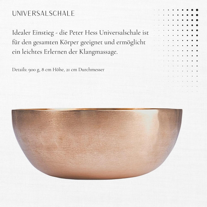 Peter Hess Klangschalen Set - Therapieklansgchalen Einsteiger Set bestehend aus Premium Universalsch