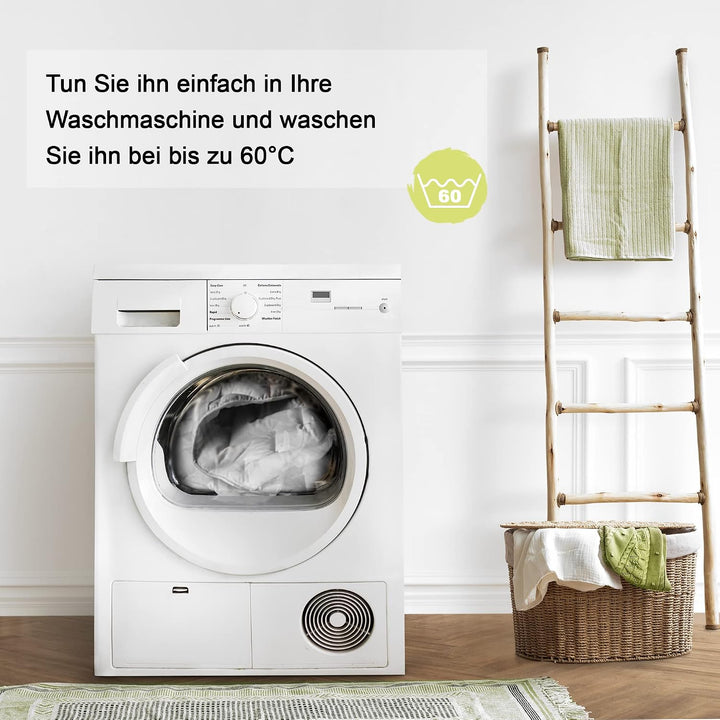 FAM Home Matratzenschoner 90 x 200 cm Waschbarer - Made IN Green Zertifizierte Gesteppte Matratzenau