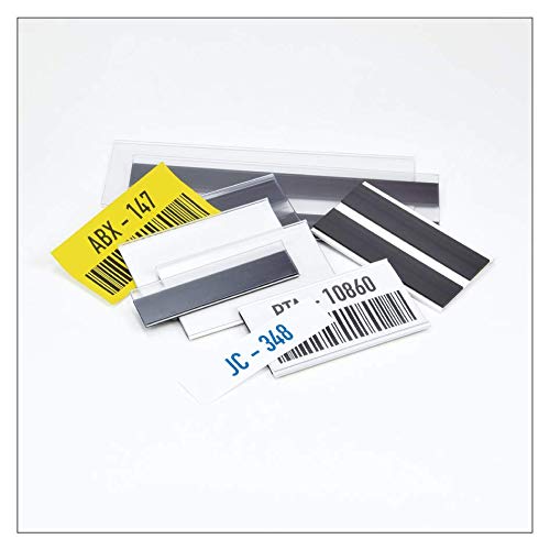 Magnetische Etikettenhalter für Einstecketiketten 200 mm Breit/Tickethalter/Etiketten Halter (42 mm