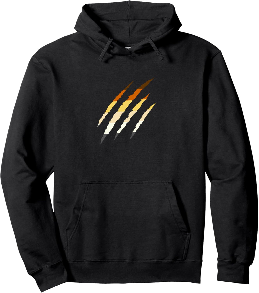 Gay Bear Shirt with Daddy Bear Pride Flag Woof Gay Daddy Pullover Hoodie