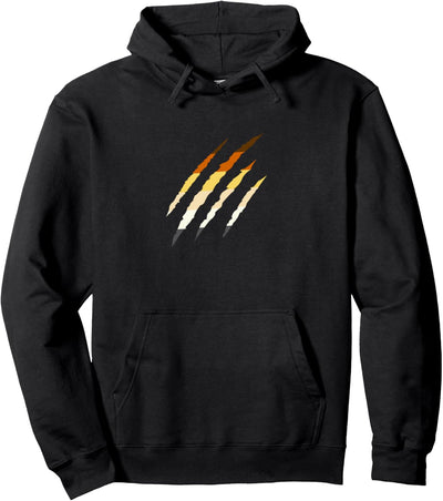 Gay Bear Shirt with Daddy Bear Pride Flag Woof Gay Daddy Pullover Hoodie