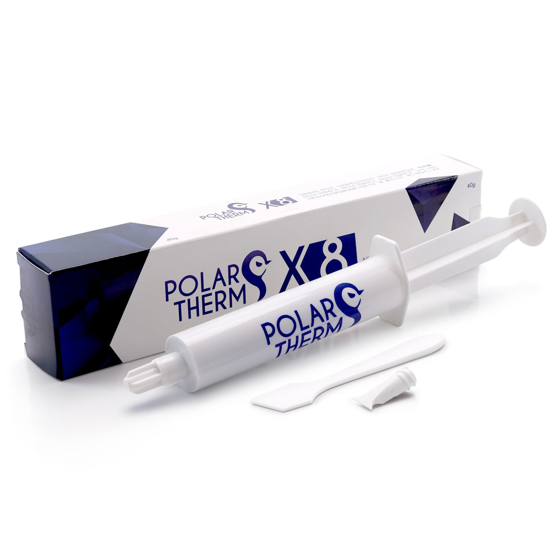 Polartherm X-8 by Thermal Grizzly - 40 Gramm CPU Wärmeleitpaste für CPU & GPU - Hohe Wärmeleitfähigk