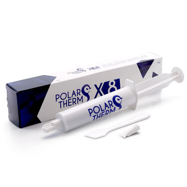 Polartherm X-8 by Thermal Grizzly - 40 Gramm CPU Wärmeleitpaste für CPU & GPU - Hohe Wärmeleitfähigk