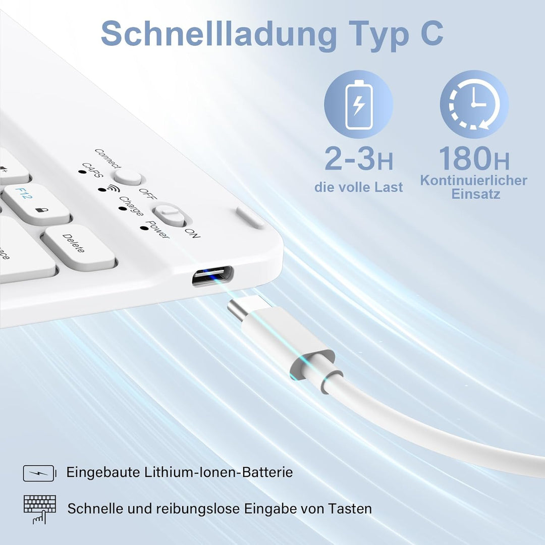 Tastatur Hülle für iPad Air 11 Zoll M3/M2 (2025/2024), iPad Air 5./4. Generation 2022/2020 10,9 Zoll