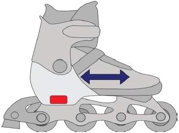 Inlineskates Inliner Raven Pulse verstellbar optional als 2in1 Inlineskates/Schlittschuhe 40-43 (25,