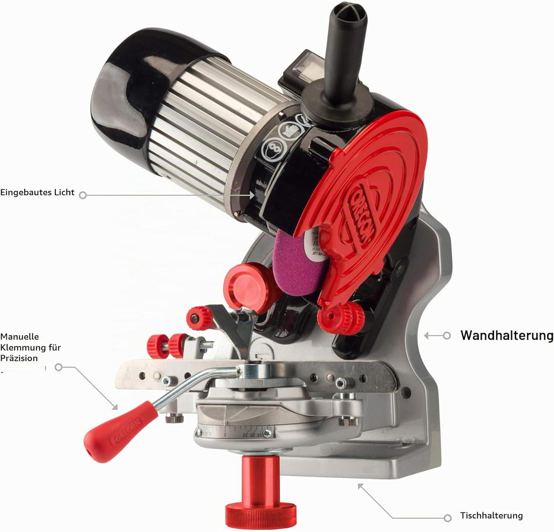Oregon professionelle 230V Tisch-/Wand Sägeketten Schleifmaschine , für alle Sägeketten von Oregon,
