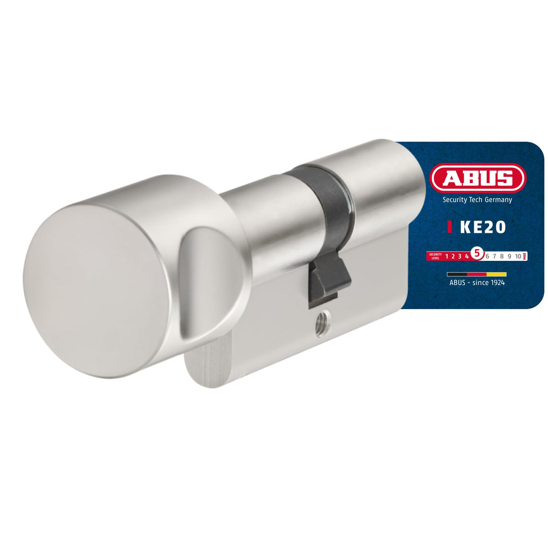 ABUS Profil-Zylinder KE20NP 30/30 mit Knauf 59821 Z30/K30 verschiedenschliessend, Z30/K30 verschiede