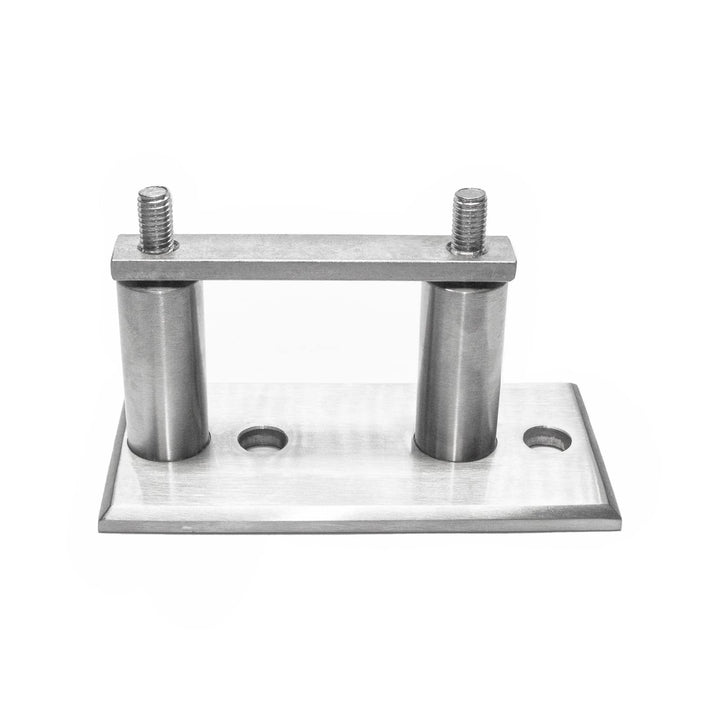 PRIOstahl Pfostenträger Pfostenhalter Wandanker Wandflansch Handlauf Bodenanker x 1 Halter Rechteck