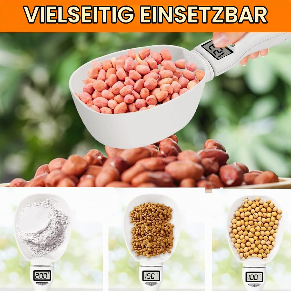 Digitale Küchenwaage Cooking Star mit 0,1-g-genauer Teilung und 800 g Tragkraft, Löffelwaage für kle