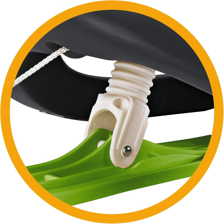 BIG-Bobby-Bob - Wild Spider - Kinderschlitten, Zugseil mit Griff, leichte Lenkung mit Metallkufen, l